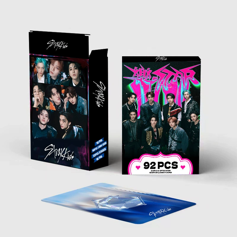 92PCS LOMO карта StrayKids новый альбом Le-Star фотокарточка, патчинг, лазерная коробка, коллекционная карта
