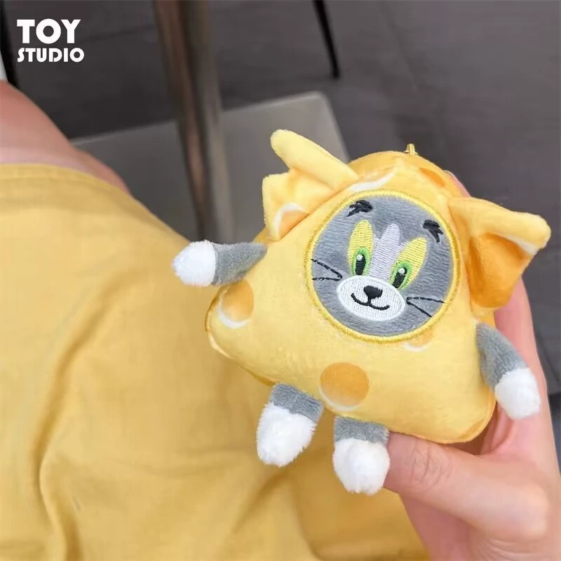 Плюшевая игрушка, брелок, милое украшение для сумки, забавная кукла, игра кота и мыши, подарок на день рождения
