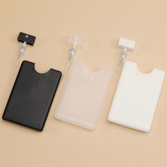 20mlのプラスチックカードの香水瓶は圧力式のプラスチックのスプレーの瓶を押して消毒します。