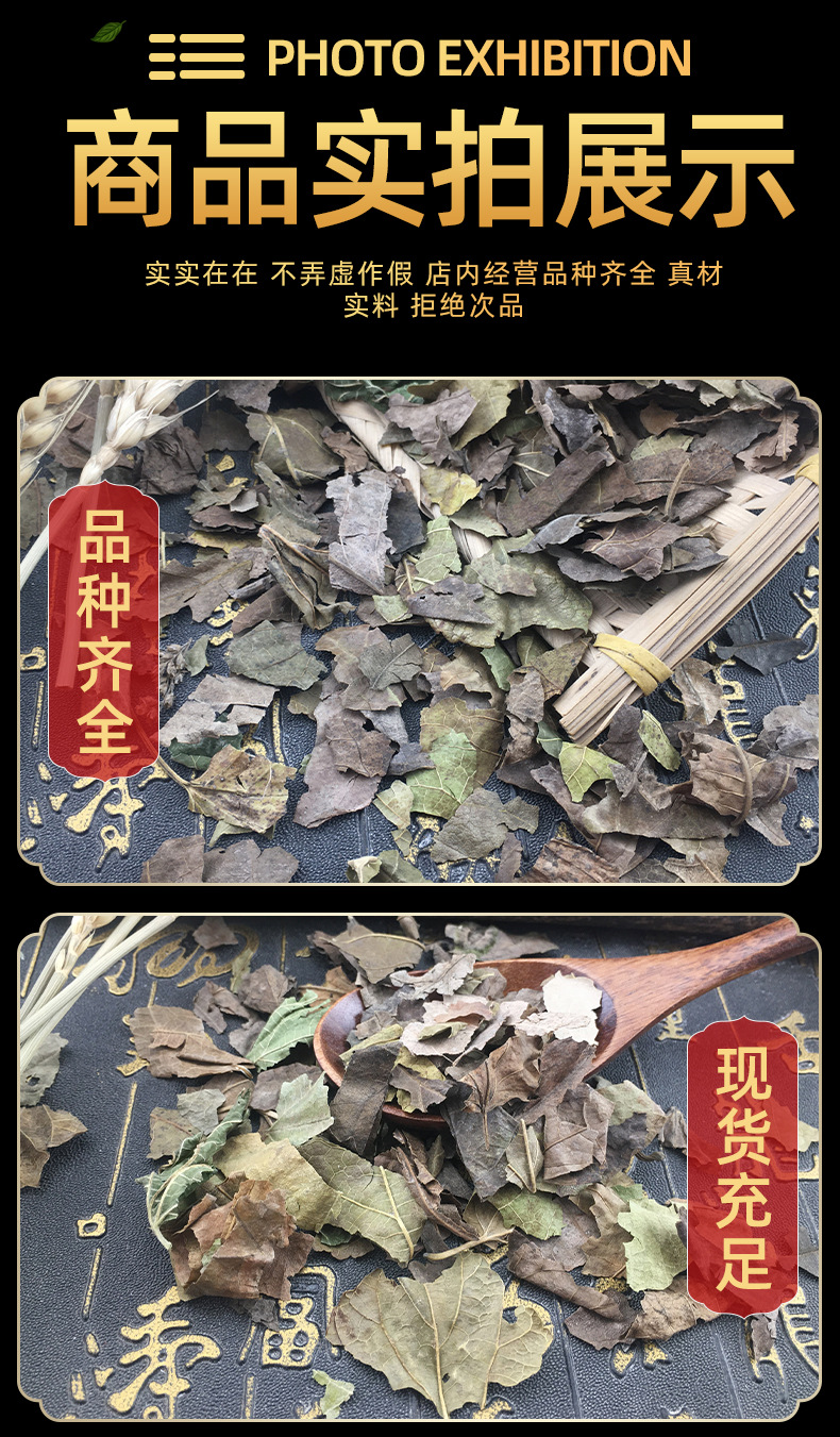 Frosted Mulberry Leaf Sang Ye 霜桑叶 Dried Herbal Tea Leaves 500g Traditional TCM Herb in use