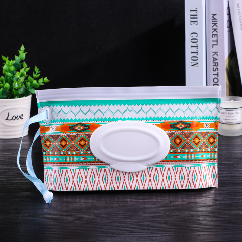 Bolsa de toalla suave de algodón al por mayor bolsa de tejido húmedo EVA protección del medio ambiente máscara bolsa de almacenamiento de viaje impermeable a prueba de humedad portátil