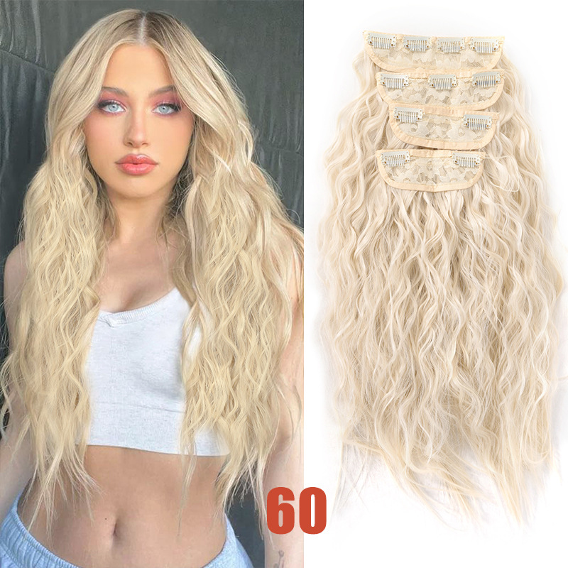 Synthetic Hair Clip-in Extensions For Volumising Curly Hair_voghion.com