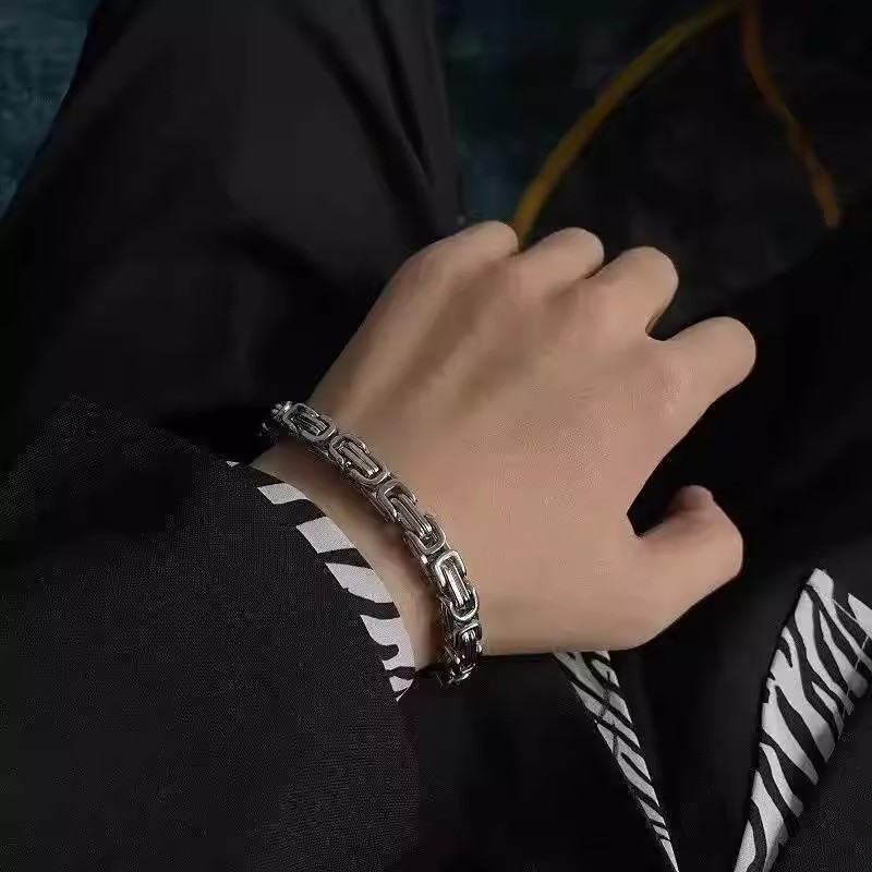 Imperial Bracelet For Men High-end Cuban Chain Titanium Steel_voghion.com