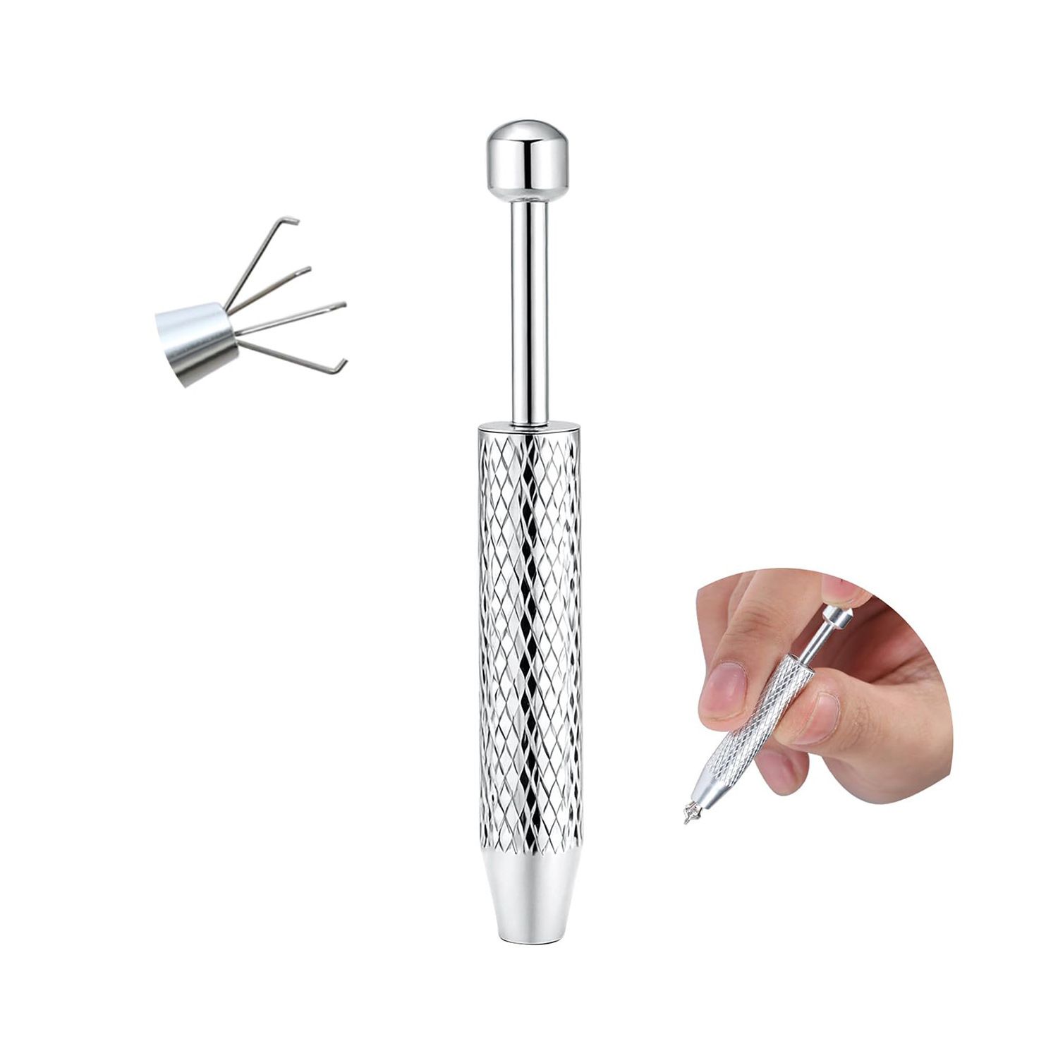Stainless Steel Piercing Guide Needle, Labret Stud, Ear Bone, Lip Nail, Jewelry Gripper - 316L Surgical Steel Body Jewelry Set detail image 8