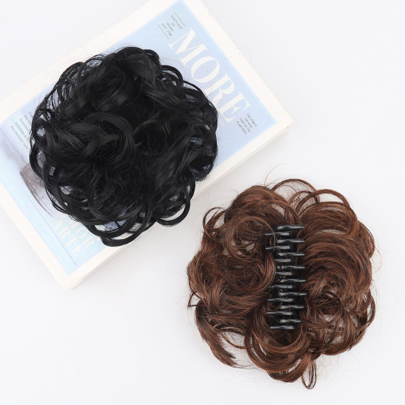 Factory Direct Sales Messy Grabber Hair Tie Bun Hair Bag Fluffy Ball Hair Ring Hair Extension Grabber Style Hair Bun