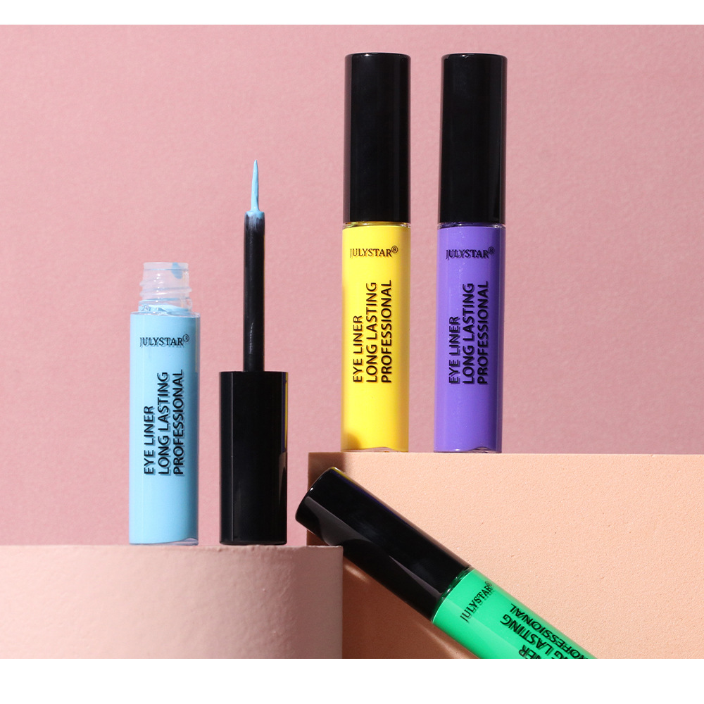 julystar Cross-border Halloween Beauty Eyeliner Liquid Cross-border Colored Waterproof, Oil-Proof and non-smudging Eyeliner Pen wholesale undefined