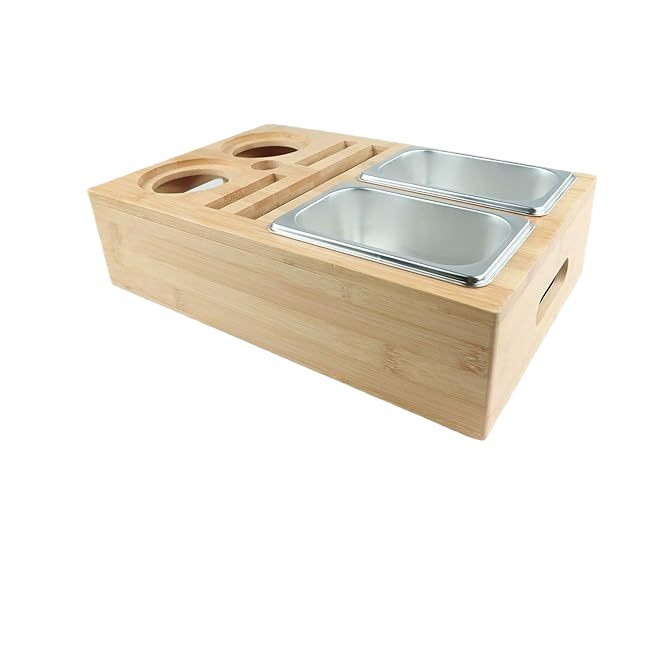 Nueva sala de estar de madera caja de almacenamiento de control remoto sofá snack box de escritorio soporte para teléfono móvil