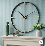 Cross -Workder Hot -Showering Iron Circular Tiet Wishing Clock Amazon простые часы гостиная часы часов часы