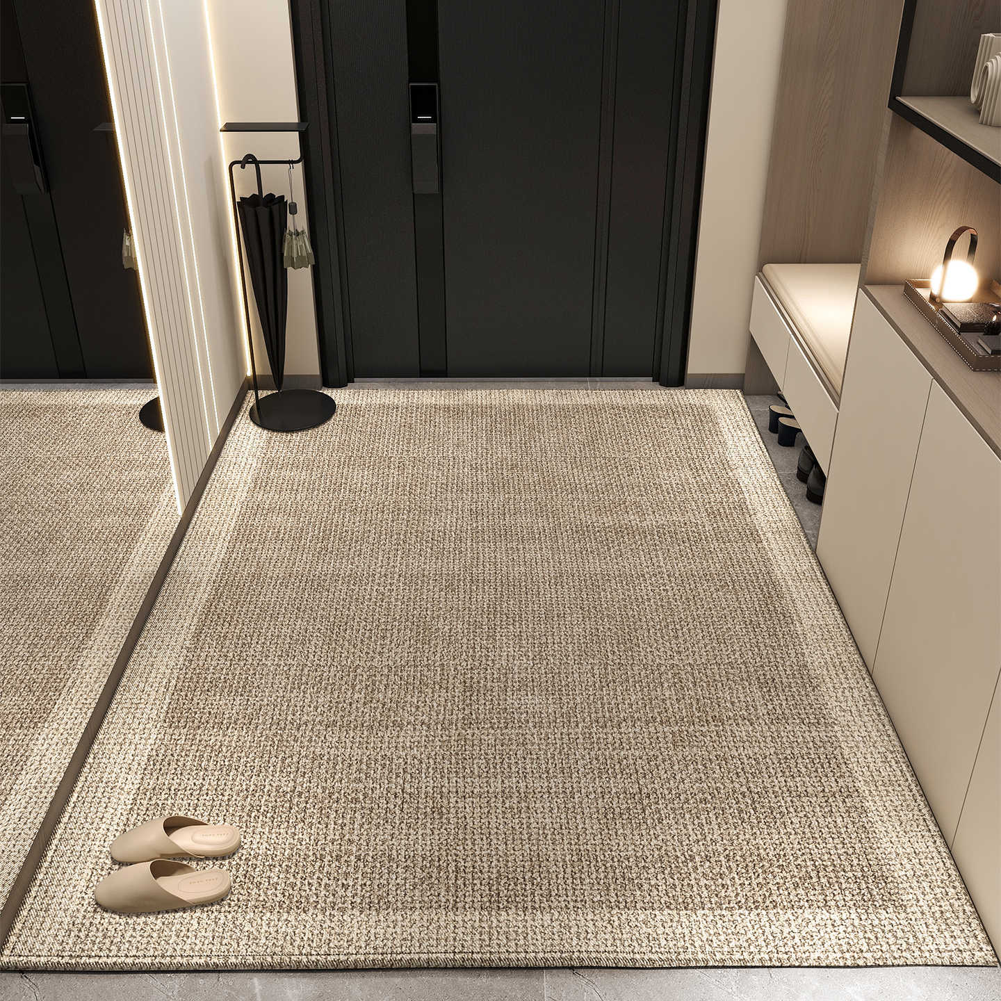 Alfombra de puerta de entrada alfombra de puerta de entrada alfombra de puerta de alta calidad alfombra de puerta doméstica portable de lujo ligero alfombra de pie alfombra de pie