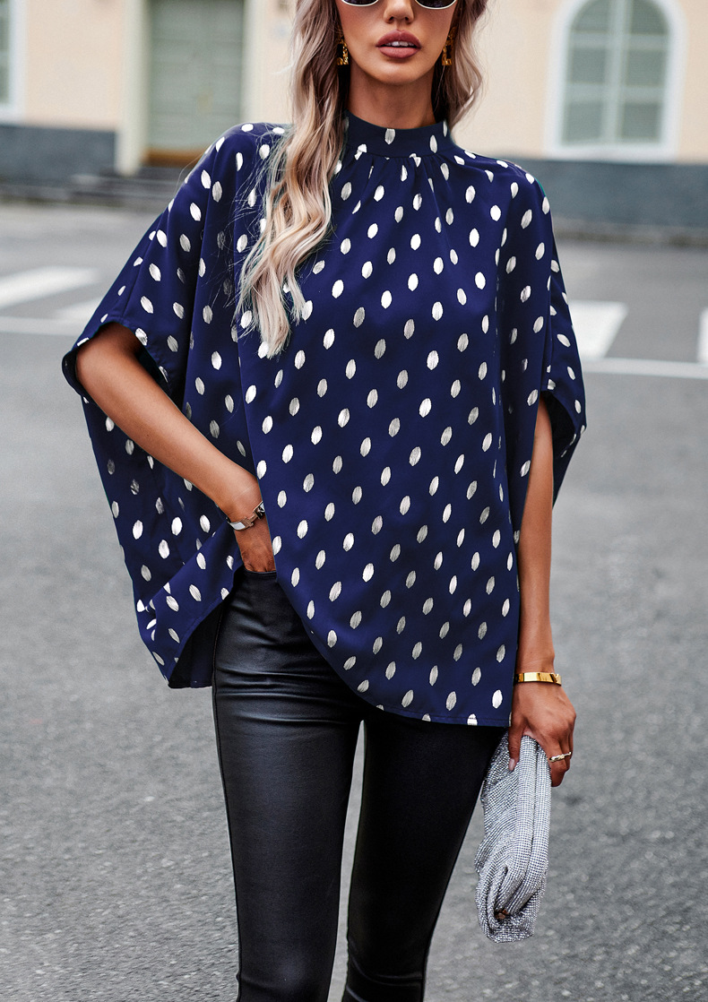 Women's Blouse Half Sleeve Blouses Casual Polka Dots display picture 5