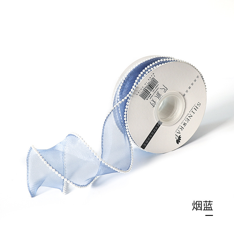 Cinta de embalaje para flores con perlas bilaterales, para regalos y ramos, fábrica al por mayor