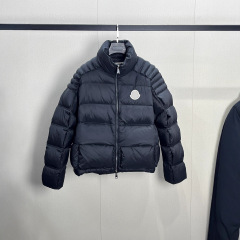 正确版本蒙家25ss新款爆款立领大标羽绒服白鹅绒时尚休闲男女同款