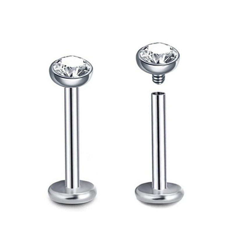 G23 Titanium Nose Stud With 5a Zircon Bowl Shaped Internal Thread_voghion.com
