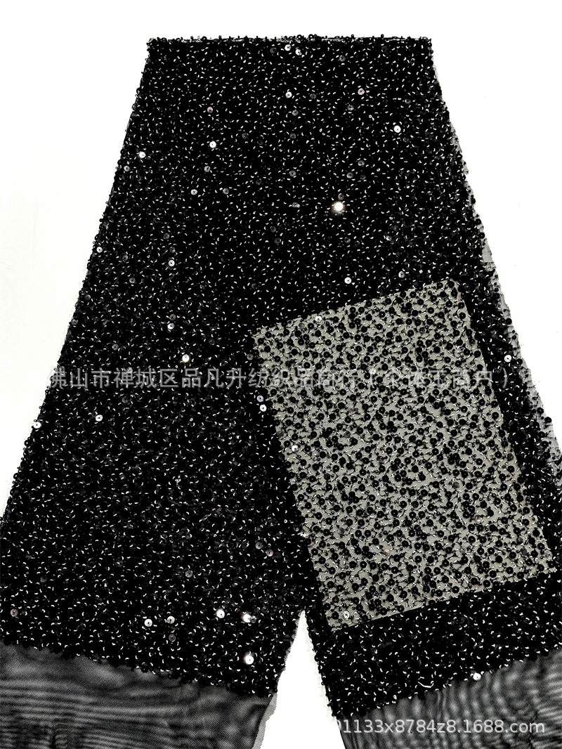 Nuevo rollo de tela de malla elástica moda vestido de cena de alta costura vestido de moda falda de cola de pez tejido en stock image 14