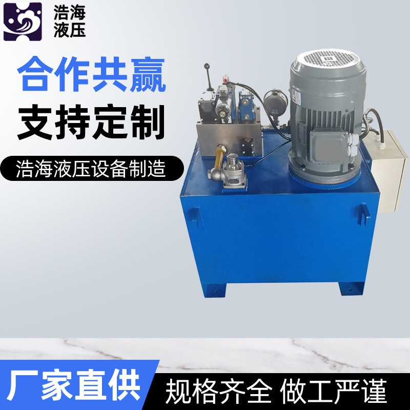 厂家定制小型整体直式电动液压站液压设备分体推杆电液液压站