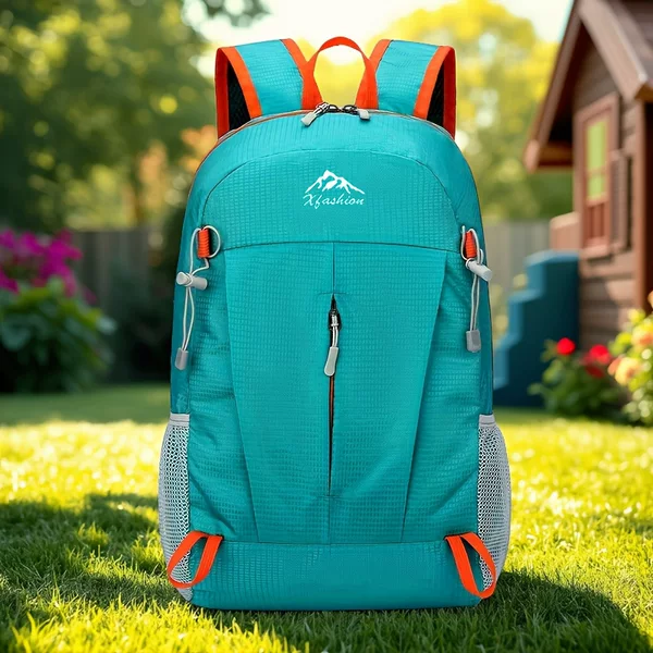 Cross-border sports outdoor backpack, lightweight travel portable folding bag, mountaineering bag, hiking and cycling waterproof backpack
