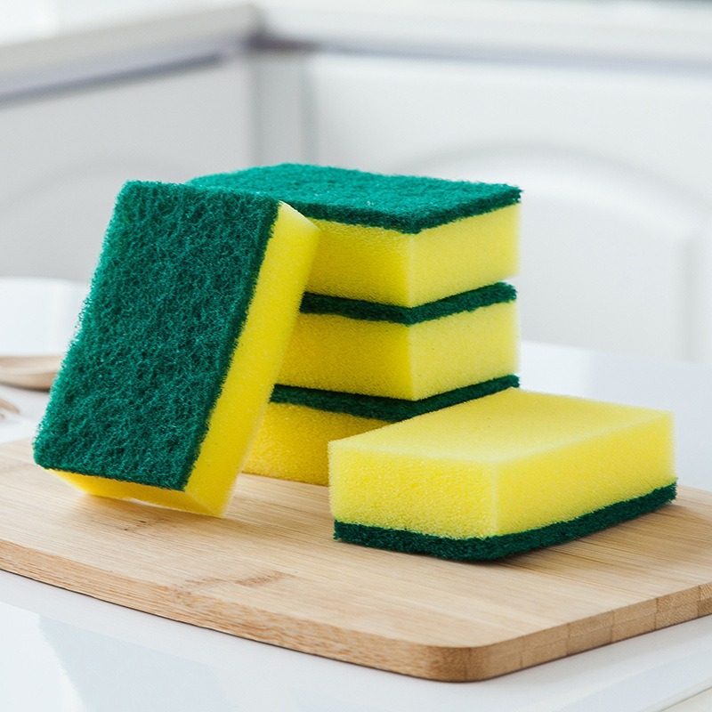 Square esponja de limpieza limpie asequible pieza única descontaminación lavavajillas olla esponja bloque cocina suministros fábrica al por mayor