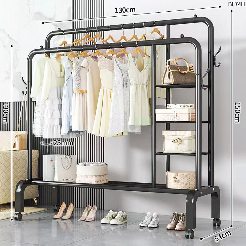 Combinación percha de ropa zapatos sombreros quilt tipo suelo balcón dormitorio sombreros gancho de almacenamiento de productos fabricantes de comercio exterior secado plegable