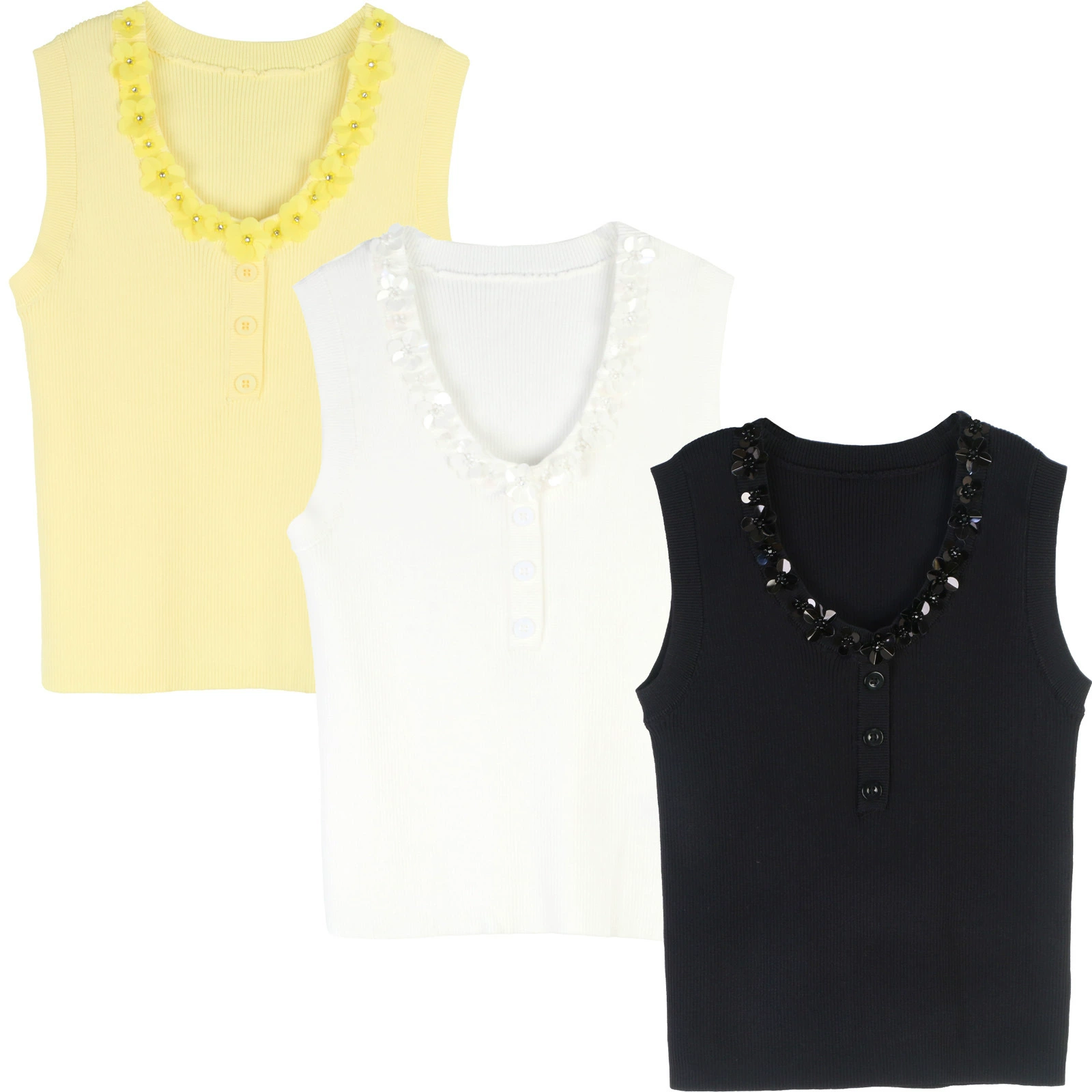 Sexy knitted summer vest sleevless, thin sweater, city style