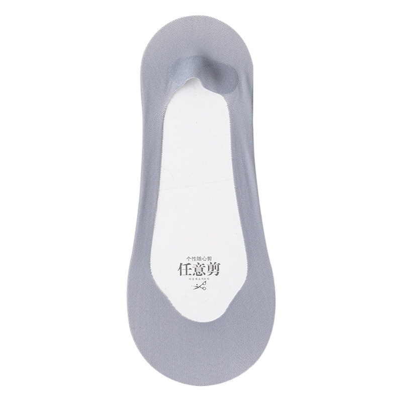 Calcetines de barco de seda de hielo de verano para Mujer Fondo de algodón puro japonés antideslizante tacón alto tacones altos delgados calcetines invisibles al por mayor