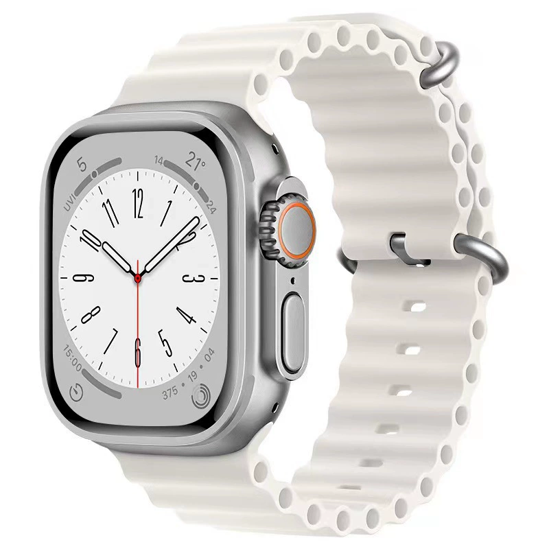 [Готовый запас и отправка в тот же день] Подходит для Apple Watch 8 Apple Ocean silikon strap Ultras8