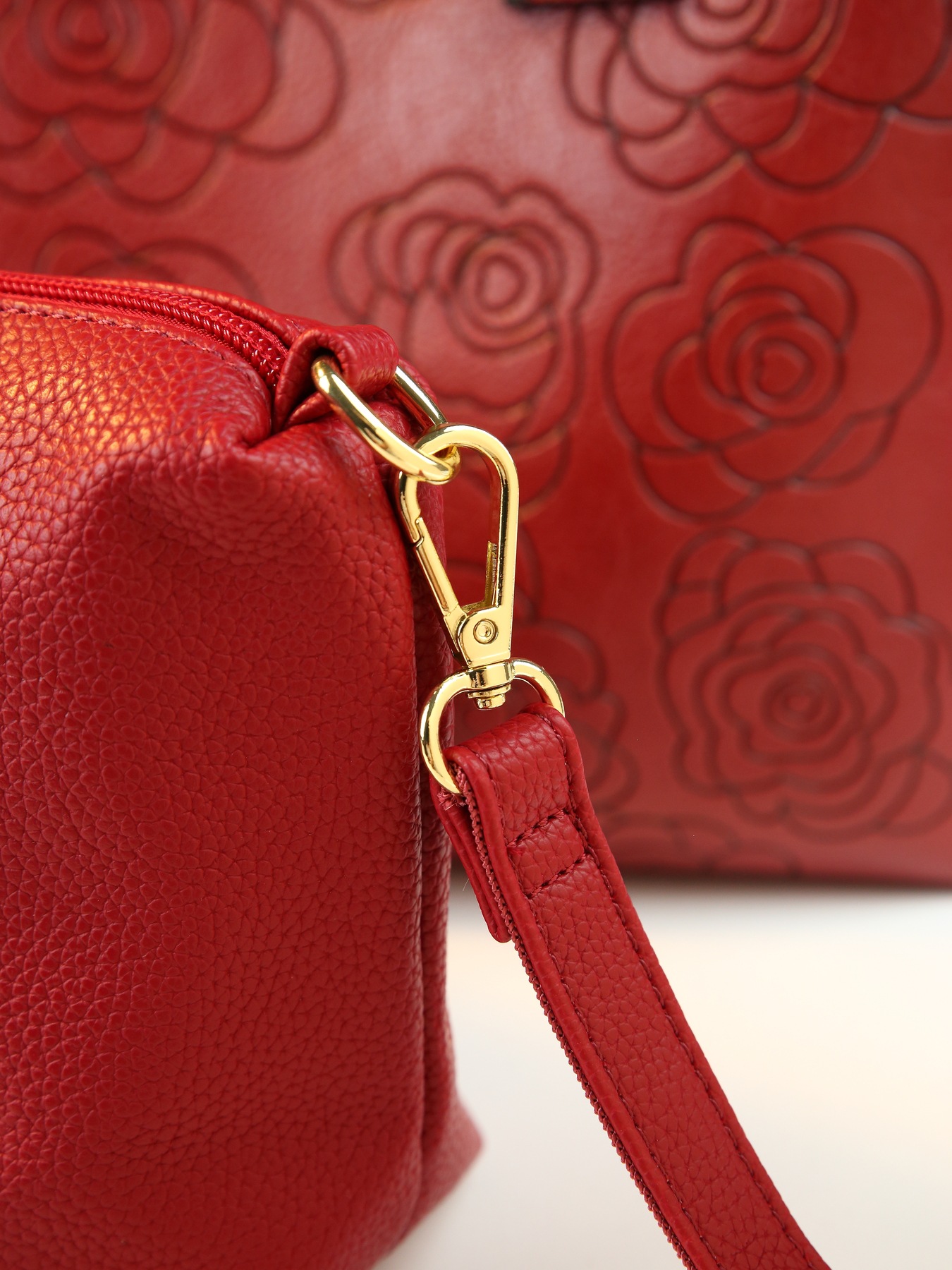 Borsa a secchiello a tracolla con stampa floreale elegante_voghion.com
