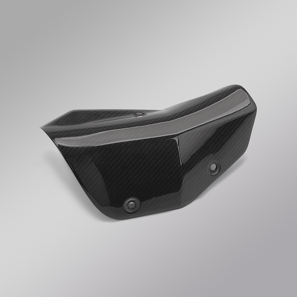 Motorcycle Modification Parts K12 Industrial and Trade Triangular Carbon Fiber Shield Heat Insulation Panel Protective Shell Non-Destructive Installation