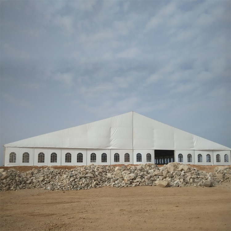 Tienda curvada tienda arco columna curvada tienda de aleación de aluminio boda en forma de melocotón tienda de hangar de almacenamiento de actividad comercial