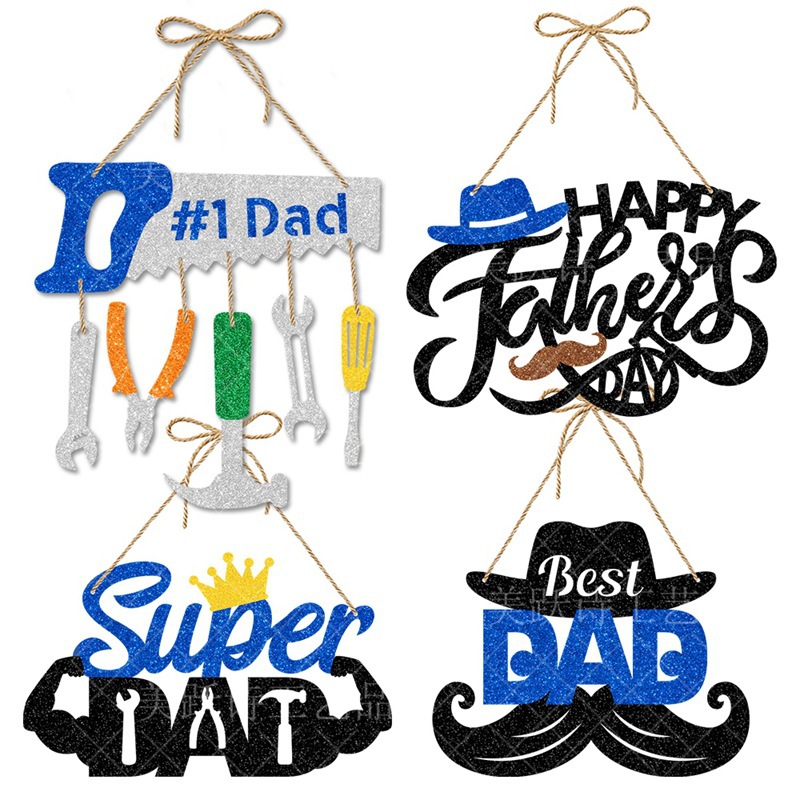 Día del Padre transfronterizo Fiesta del día del padre Colgante Decoración de cumpleaños del padre
