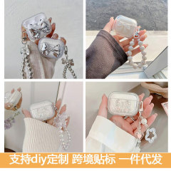 蝴蝶结适用AirPods4苹果蓝牙无线耳机套1/2/3代pro2可爱挂件女