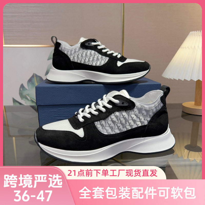 Cross-Border Direct Sales B25 Putian Shoes Mesh Breathable Thick-Soled Sports Dad Shoes Non-Slip Height-Increasing Casual Trendy Shoes for Men and Women