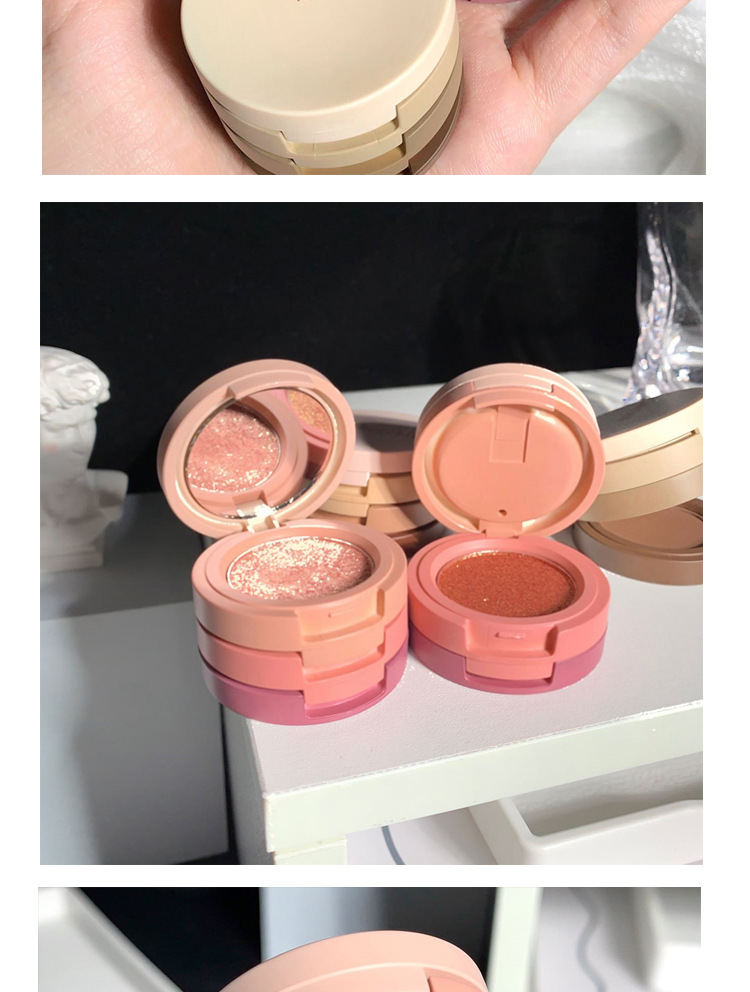 Plastic Material Fashion Light Wind Floating Glittering Color Eye Shadow Plate