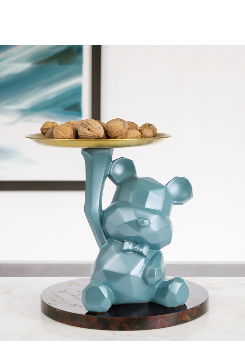 Geometric Tray with Violent Bear - Image 8
