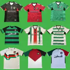 Palestine Football Jersey Fan Short Sleeve Shirt Palestinian 24/25 White Palestine Home Away