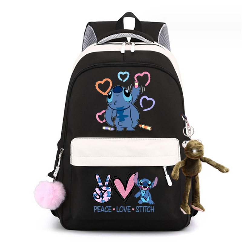 2024 encantador patrón de dibujos animados Stevie / Boy mochila escolar mochila de moda casual para hombres y mujeres