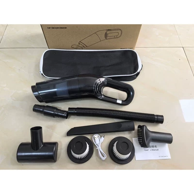 Cross-Border Car Vacuum Cleaner with Tozsoranlar - black-car-and-home-dual-purpose-model-with-bag-with-brush