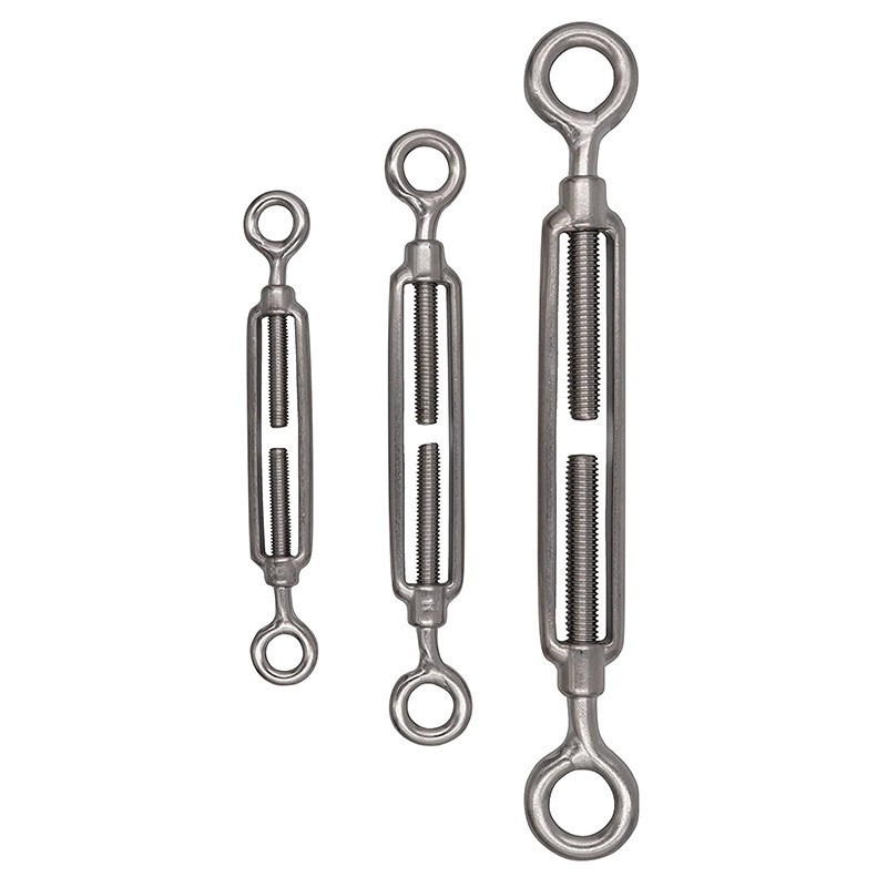 跨境热销花篮螺栓304不锈钢紧线器钢丝绳拉紧器紧线紧绳收紧拉线