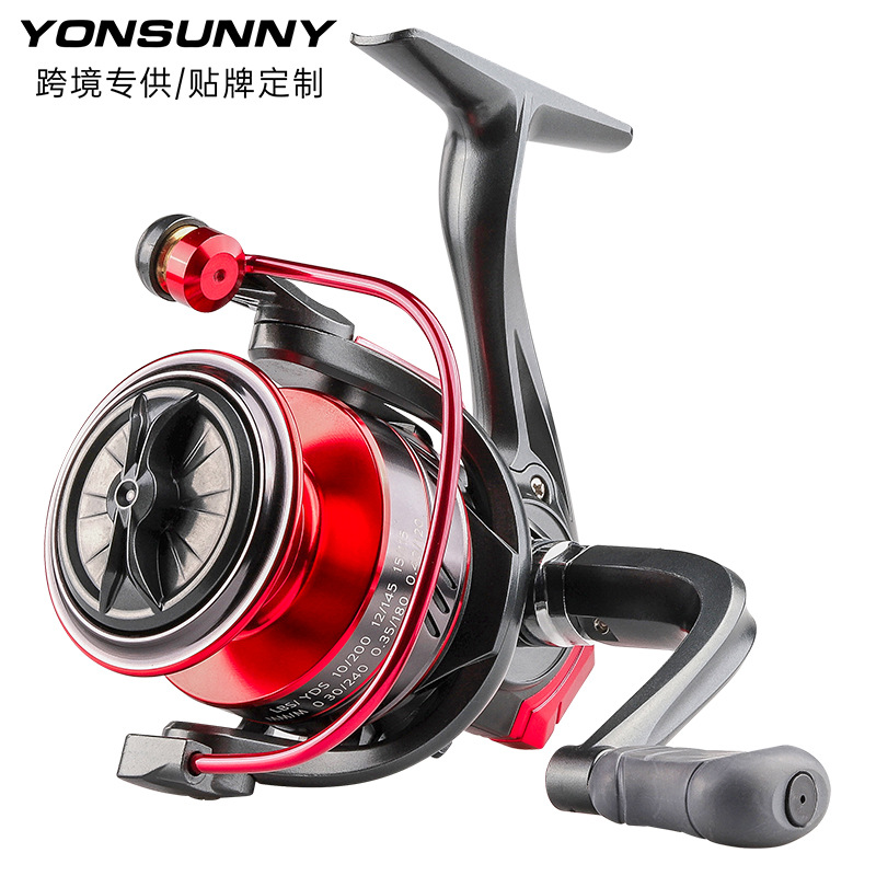 Yongshun rueda giratoria no brecha 13 + 1 eje de metal carrete de pesca rueda de tiro largo Luya mar caña de pescar carrete de pesca de tiro largo