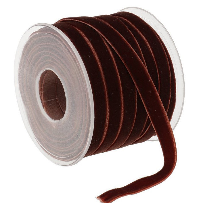 YZDIY 1cm banda de terciopelo unilateral ropa textil de nylon terciopelo correa de terciopelo collar cinta