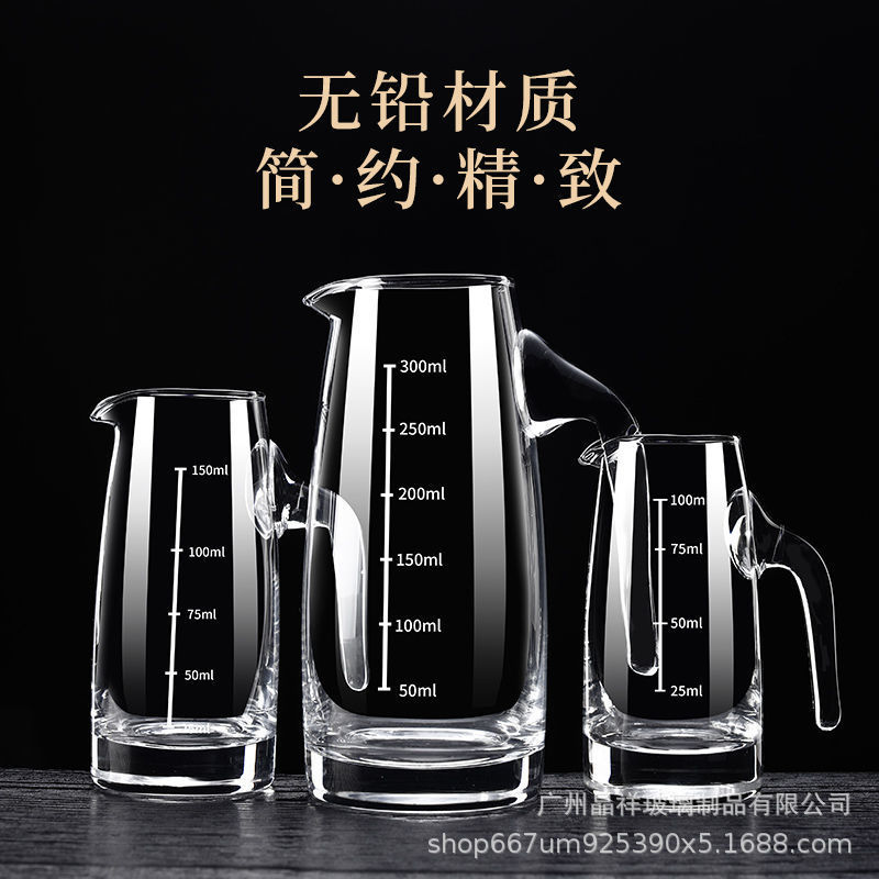 Transparent glass wine dispenser for home use