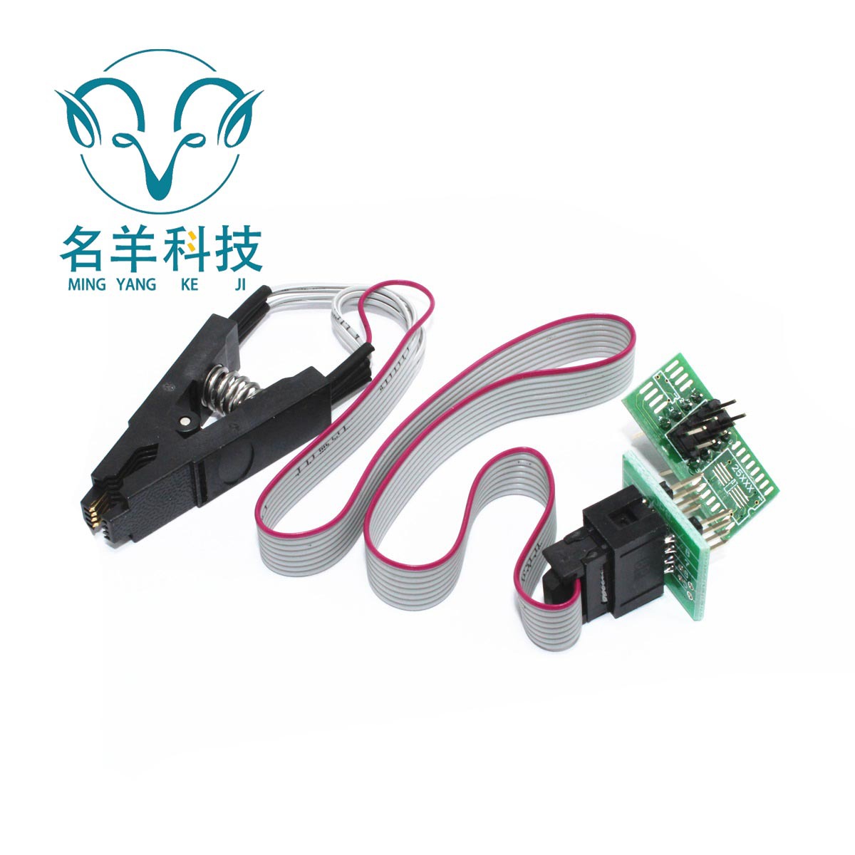 测试夹 SOP8 八脚BIOS夹子 宽窄体8脚通用夹 适配夹 烧录芯片夹