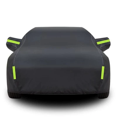 Car Cover Full Sun Protection Car clothing - hatchback-2s-length-3650-width-1700-height-1550-dupont-spunlace-cotton-black-heavy-duty