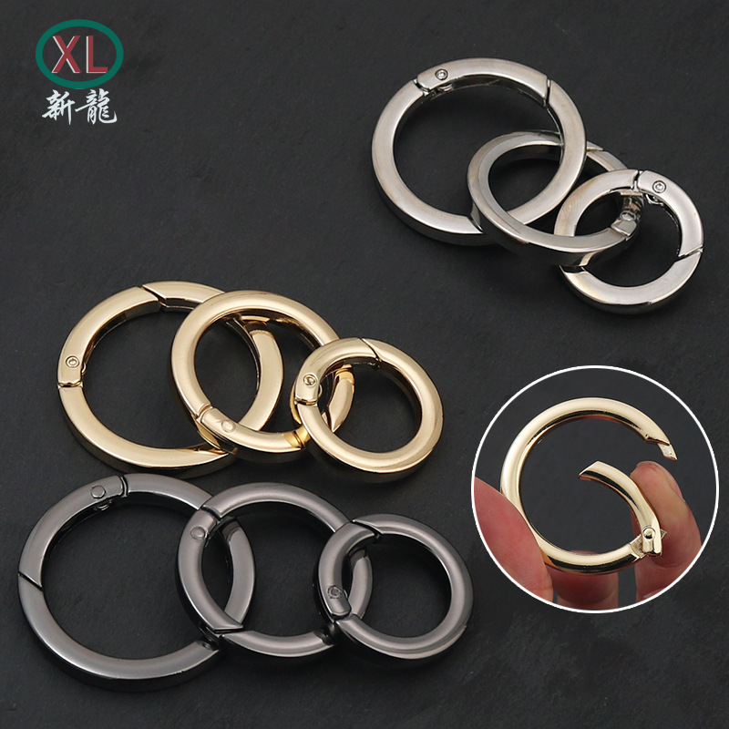 Flat Wire Keychain Spring Ring Zinc Alloy Spring Open Ring Circular Ring Connector Ring Jewelry Bag Hardware Accessories Flat Wire Keychain Spring Ring Zinc Alloy Spring Open Ring Circular Ring Connector Ring Jewelry Bag Hardware Accessories