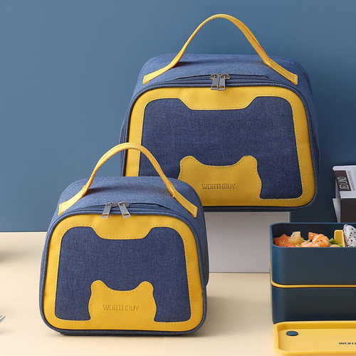 Aluminum foil portable lunch bag for office workers, portable thermal bag, lunch box bag, student picnic bag, cold ice bag
