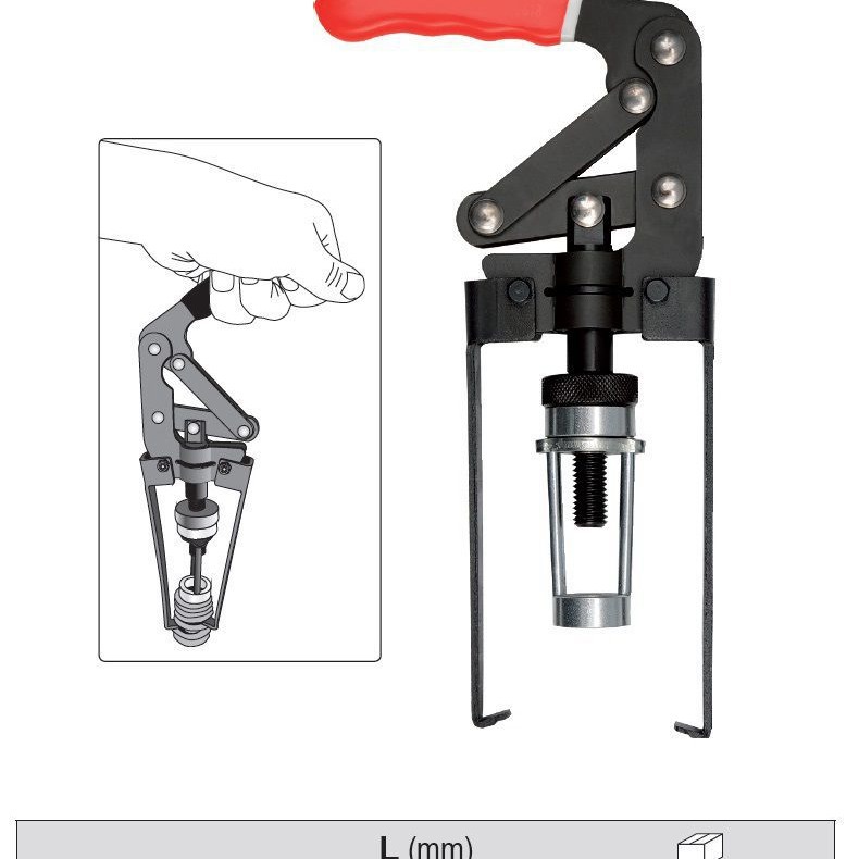 Alicates para resortes de válvulas sin desmontaje, herramienta para remover, reemplazar y desmontar sellos de aceite de válvulas.