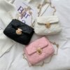 Trend summer lock, shoulder bag, chain, 2021 collection, Korean style, chain bag