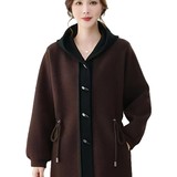 媽媽秋裝氣質(zhì)外套中長(zhǎng)款洋氣上衣中老年女裝春秋時(shí)尚大衣2025新款，女裝毛呢外套，妃慕昵服飾