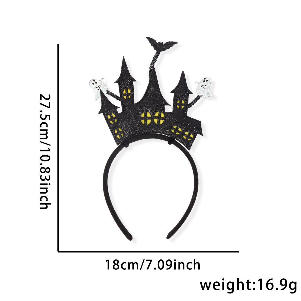Diadema de Halloween oreja de gato fiesta de calabaza diadema festival de fantasmas decoración de fiesta de disfraces flor de rosa fantasma hebilla de cabeza accesorios para el cabello