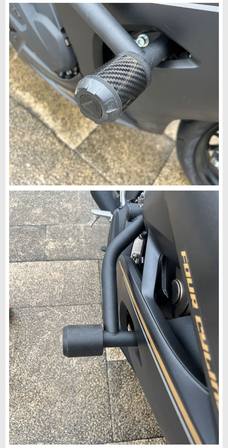 Applicable to QJ Qianjiang competition 800 insurance drop-resistant bumper motorcycle one-word competitive bumper spring head modification accessories