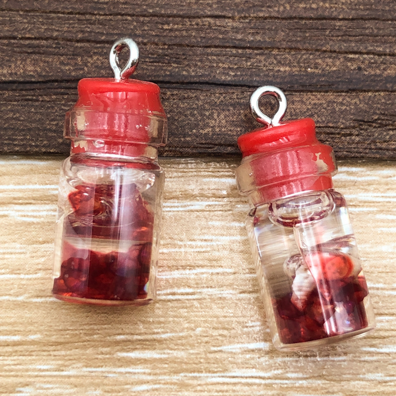 2g Weight Pendant Jewelry Making Type DIY Ornament Accessories Classification 10 Models Per Model 1, 10/Pack Quantity Resin Material Strawberry, Mushroom Pattern All Seasons Season Epoxy Design Cute Style 10 Models Per Model 1, 10/Pack Resin Strawberry Mushroom Pendant 2